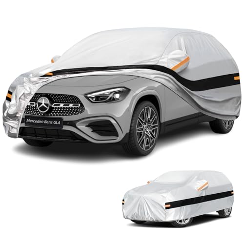 Holthly Outdoor SUV Car Cover for Mercedes-Benz GLA (2013-2026), Car Cover 10 Layers of Protection, 100% Waterproof, Anti-Dust, Windproof, Rain Waterproof, UV Protection.