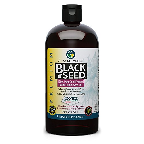 Amazing Herbs Cold-Pressed Black Seed Oil 24 oz (Best Way To Use Black Seed Oil)