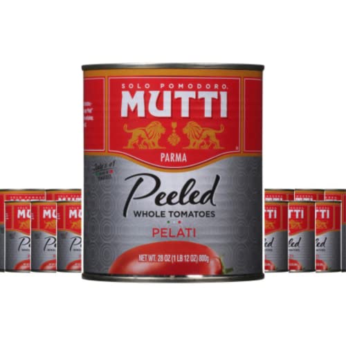 Mutti Whole Peeled Tomatoes (Pelati), 28 oz. 12 Pack Italy’s 1