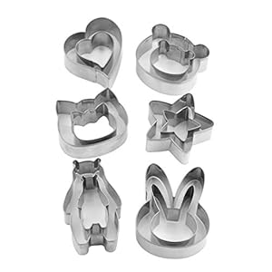 Geoyien Cookie Cutters Set 12 Stuks Cookie Mallen Biscuit Cutters Vormen Rvs Koekje Schimmel Dieren Cookie Cutters Voor…