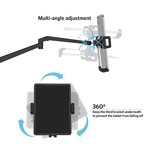 Smatree Tablet Floor Stand, 360 Degree Rotating with Height Adjustable