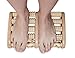 TheraFlow Large Wooden Dual Foot Massager Roller, Pine color, large, Comes With Reflexology Chart