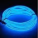 Amicc 5m 15ft blue Neon Light El Wire with Battery Pack Neon Glowing Strobing Electroluminescent Wire for Parties, Halloween Decoration