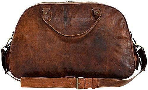 Sankalp Creation Vintage Travel Duffel Shoulder Gym Weekend Bag, 100% Pure Leather with free shipping, NEW YEAR 2019 - SALE - 2 DAYS left