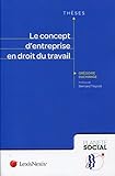 Le concept d'entreprise en droit du travail by