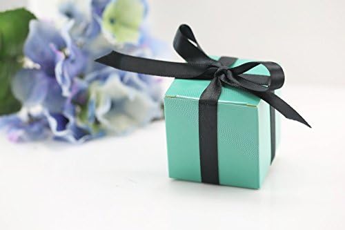 2'' Cube Wedding Bridal Baby Shower Party Favors Gift Box Turquoise Aquamarine (100)