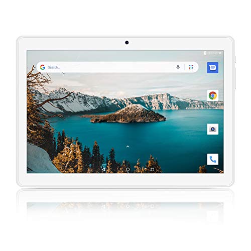 Tablet 10 inch, 5G WiFi Tablet, Android 8.1 Go, 16GB, Dual Camera, 1280×800 IPS Display, GPS, Bluetooth, Google Certified PC – Silver