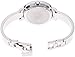 Nine West Women's NW/1631SVSB Silver-Tone Sunray Dial and Bangle Watch