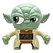 BulbBotz Star Wars Yoda Kids Light up Alarm Clock | Green/Brown | Plastic | 7.5 inches Tall | LCD Display | boy Girl | Official
