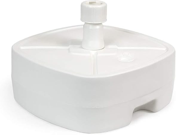 Amazon Com Vispronet Fillable Umbrella Bases White Pvc Patio Umbrella Bases 9 Gallons Garden Outdoor