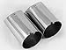 GOOACC New Fashion Auto Parts Chrome Stainless Steel Exhaust Muffler Tip Pipes for VW Volkswagen JETTA 2009-2016