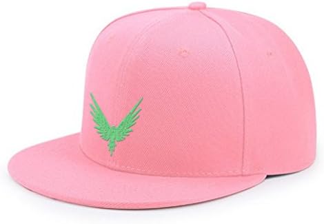 Flashers Logan Flying Bird Paul Green Embroidery Adjustable Snapback Baseball Cap Hip Hop Hat Soft Pink