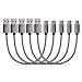 Short USB C Cables [5 Pack 8 inches], VOKOO Nylon Braided USB Type C Charging Cable for Nintendo Switch, Macbook 12 Inch, Galaxy S8/ S8 Plus/ LG G5/G6, Google Pixel and More, Grey