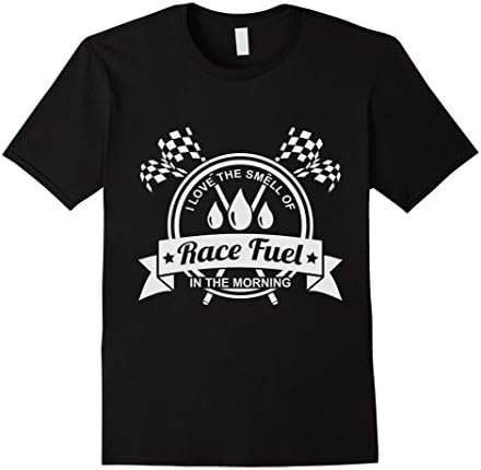 Men's I Love The Smell Of Race Fuel Drag Racing Gift T-Shirt 2XL Black
