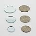 Small Mini Square & Round Craft Mirrors Assorted Sizes Mirror Mosaic Tiles 1/2-1 inch 100 Pieces