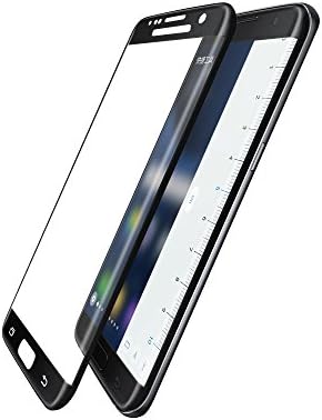 Mscrosy S7 Edge Screen Protector, Samaung Galaxy S7 3D Tempered Glass Screen Cover with 9H Hardness Full Coverage Ultra HD Clear Anti-Bubble Scratchproof ¨C Black