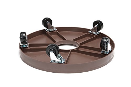 DeVault DEV3000E 16 inch Plant Dolly with Hole Espresso