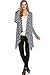 82 Days Women'S Rayon Span Open Front Various Print Cardigan With Hoodies - Print