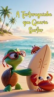 Livro Lá na Praia do Coral Dourado: Uma Aventura de Coragem, Superação e Segurança no Mar para Crianças