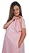 My Bella Mama Designer Hospital Maternity/Patient Gown (L/XL, Pink Polka)