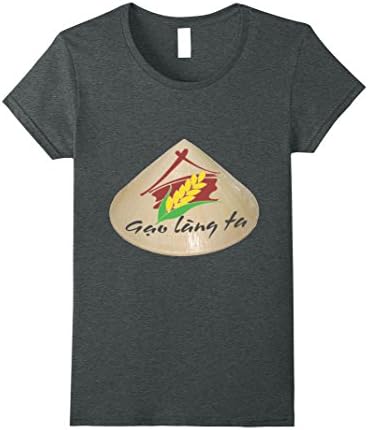 Womens Conical Vietnam Hat shirt XL Dark Heather