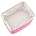 EZOWare Set of 3 Large Canvas Fabric Tweed Storage Organizer Cube Set W/Handles for Nursery Kids Toddlers Home and Office - 15 L x 10.5 W x 9.4 H -Pink
