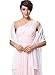 Kate Kasin Wedding Soft Chiffon Evening Party Shawls Scarves for Women White