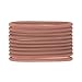 Mia Silkies Silicone Hair Elastics, Hair Ties, Hair Rubber Bands for Thick Hair, Wet Hair, Women, Athletes, Teens - Translucent Brown 10pcs