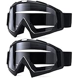 Adult Dirt Bike Goggles, 2-Pack ATV Motorcycle