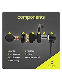 Paww DualSound 2   Auriculares de diadema para el cuello, con Bluetooth, 5 auriculares, calidad de sonido superior y llamadas, ideal para deportes de running y entrenamiento con AptX LL