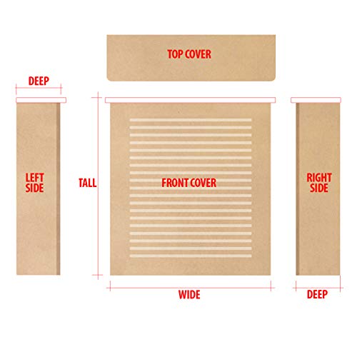 MDF Radiator Cover Heating, 22 T x 40 W - Custom Size - TKF-RAD-MD6