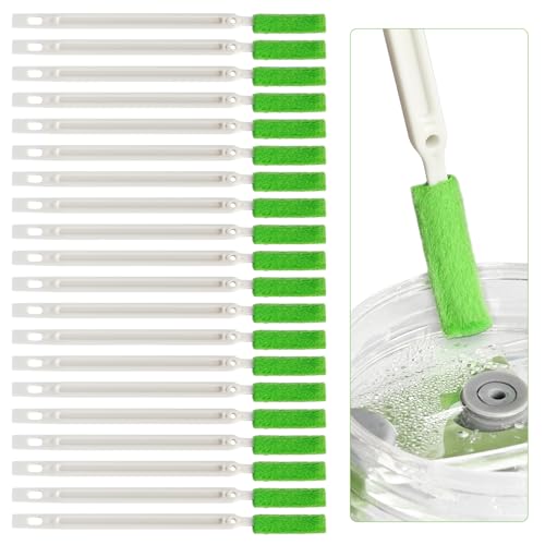 DXTECHPRO エアコン 掃除 ブラシ 隙間ブラシ 隙間掃除 ファン隙間に入る 掃除道具 トイレ掃除 キッチン掃除 水回り掃除 空気清浄機掃除 掃除道具 水筒 トイレ掃除 20本入 緑