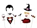 59Ct Halloween Photo Booth Props - Creepy Zombie/Vampire/Trick or Treat Party Supplies Decorations