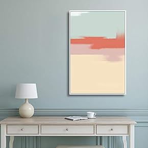 Framed Canvas Home Artwork Decoration Abstract Color Canvas Wall Art for Living Room, Bedroom - 16x24 inches