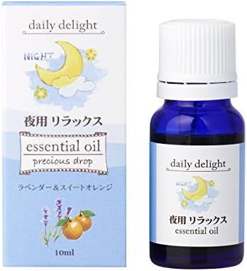 Daily Delight Blend Essential Oil for Night Relaxation 10ml (100% Natural Blend Essential Oils, Aroma, Lavender & Sweet Orange)