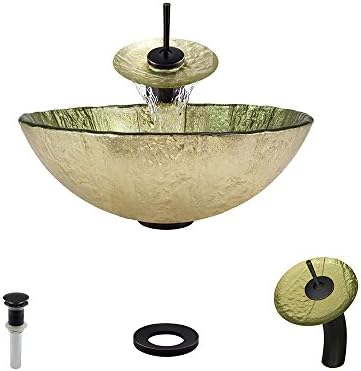 623 Antique Bronze Waterfall Faucet Bathroom Ensemble