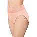 Bali Women's Passion for Comfort Hi-Cut Panty, Sheer Pale Pink, 8