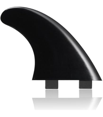 DORSAL Surfboard Fins - Longboard Twin Fin Set, Mittlere Flex, Klar, FCS Kompatibel Für Mehr Kontrolle