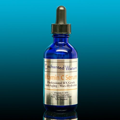 Professional Topical Facial Skin Care Vitamin C + E & 100% Hyaluronic Acid Antiaging Serum 2.2oz 30% Ferulic Acid MSM Treatment
