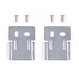 Flat Mounting Bracket for Power Strips, Iron Material with 2 Screws, 2PK