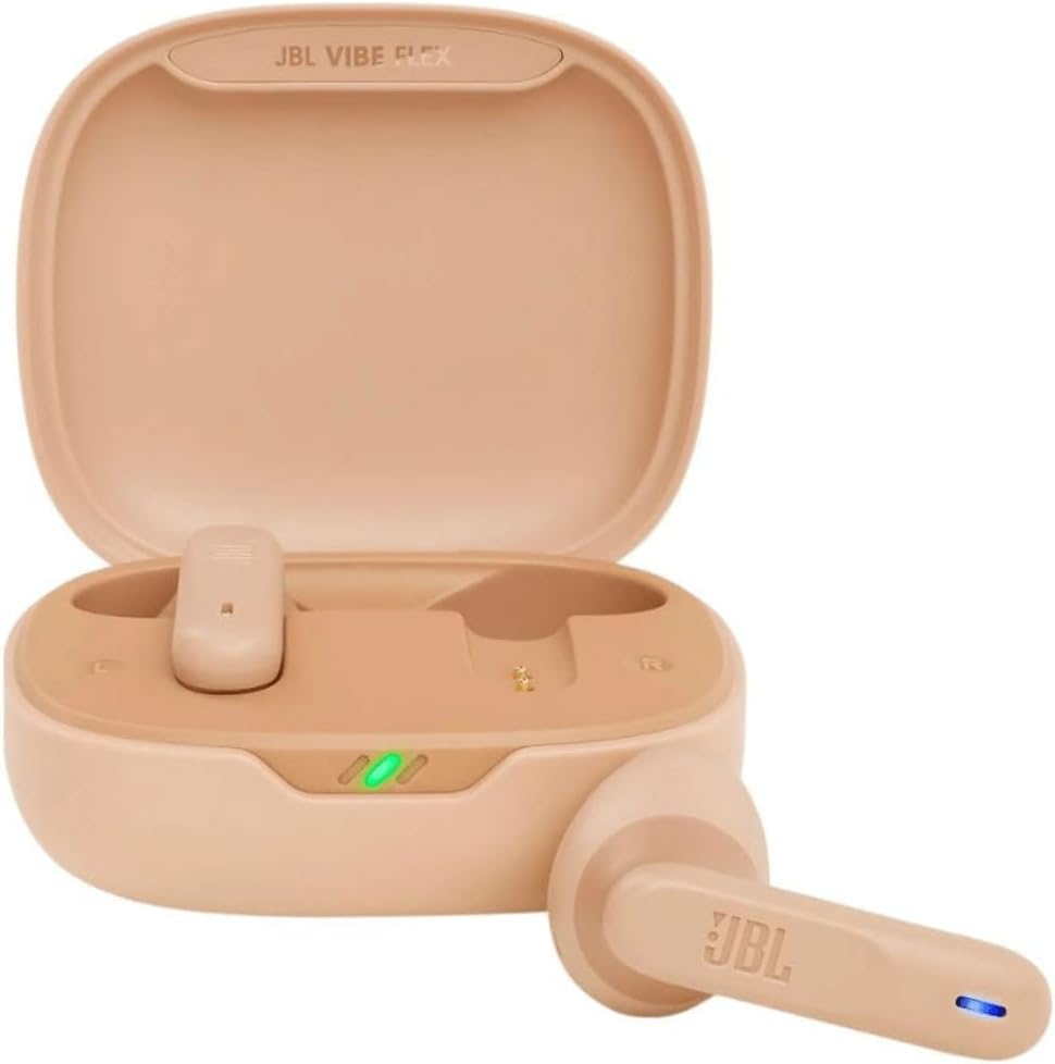 JBL Vibe Flex True Wireless In-Ear Bluetooth Earbuds Beige 5.2 32 Hour Battery