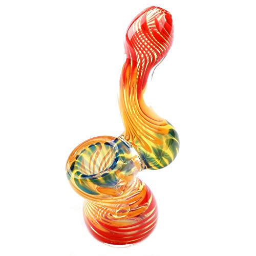 FNC CRAFT 2019 New Style Pipe Yellow & Red Hand-Made Stripes Unbreakable (4.7-inch)