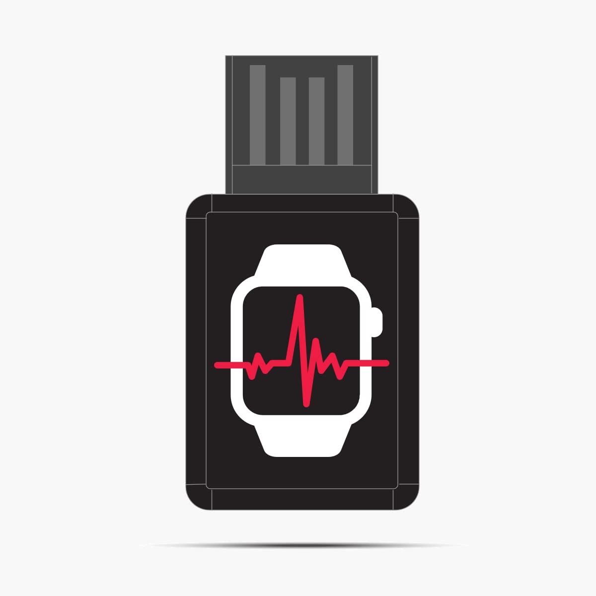 Photo 1 of WATCH LINK® USB Compatible with Apple Watch (Series 3 & Later) broadcasts Apple iWatch Heart Rate Over Bluetooth or ANT to Any Workout Equipment (Replaces Heart Rate Monitor, Armband or Chest Strap).