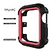 Case and Band Compatible for Watch Series 1/2/3 42mm, Silicone Strap with Ventilation Holes and Shock Resistant Bumper Cover Replacement for Watch Series 1/2/3