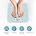Uten Digital Body Scale, Bathroom Weight with Step-On Technology, Backlight Display, Round Corner Design and 8MM Glass, Scale for Body Weight 440lb/200kg Capacity(Cyan)