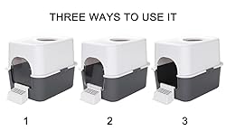 Sfozstra Cat Litter Box with Lid, Fully Enclosed