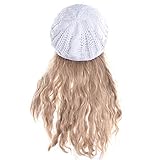 Hee Grand Lady's Warm Knit Beret White