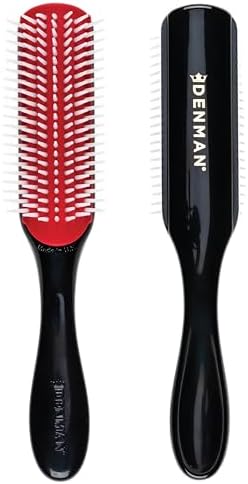 Denman Row Classic Styling Brush for Curly Hair for Detangling