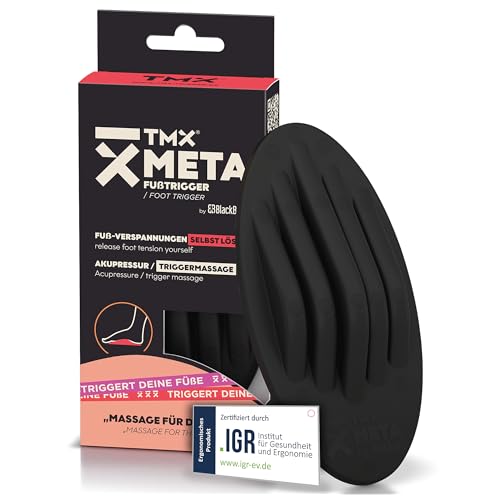 TMX® META Fußtrigger – Fußtrainer gegen Fersensporn & Plantarfasziitis | Linderung von Fußschmerzen, u.a. Hallux Valgus | Triggerpunkt Drücker | Fußmobilisator