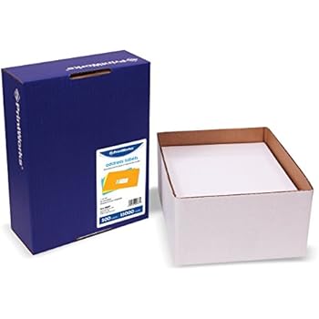 Amazon.com : Printworks White Address Labels for Inkjet or Laser Printers or Copiers, Label Size ...